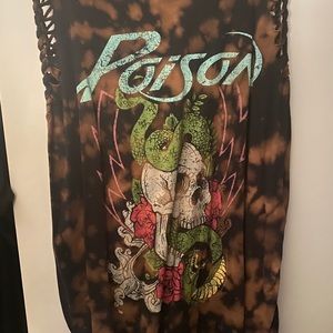 Poison Torrid Size 3 bleach splattered tank
